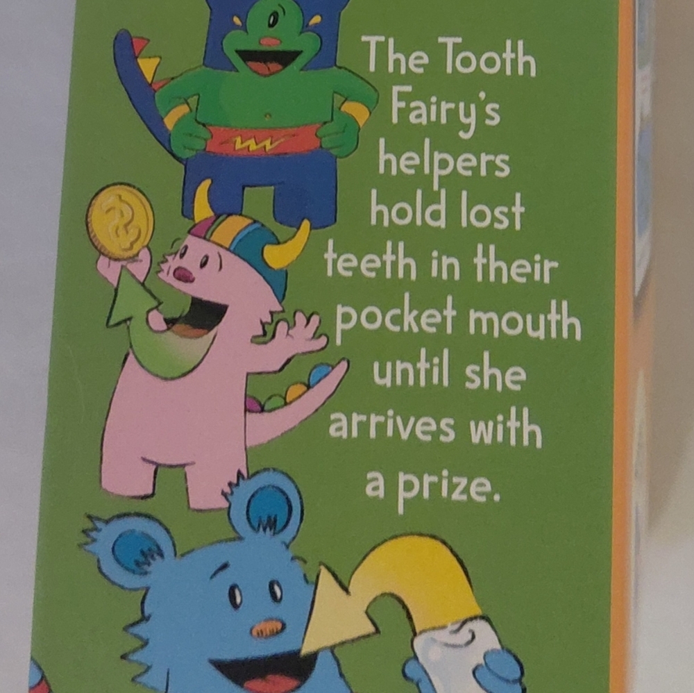 NWT Blue Monster, 8" Tooth Fairy Pillow with Pocket - Book Not Included  (P) - Picture 10 of 10